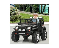 Sugift 12V Kids Remote Control Electric Ride On Truck Car with Lights and Music