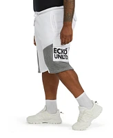 Ecko Unltd. Men's Layered Cargo Pocket Fleece Short