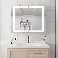 36x30" Led Medicine Cabinet with Anti-Fog & Touch Switch