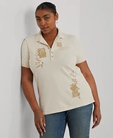 Lauren Ralph Lauren Plus Size Embroidered Polo Shirt