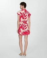 Mango Women's Print Wrap Dress