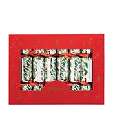 Glitzhome 8PK 1.50''D X 10.00''H Christmas Holy Leaves Party Cracker with Gift Contents