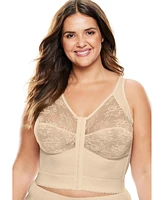 Comfort Choice Women's Front-Close Longline Wireless Posture Bra