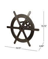 Nautical Decor Wall Mount Hose Holder | Artistic Backyard Accessory