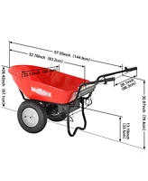 Electric Powered Wheelbarrow - 24V Dc, 330lbs Capacity