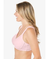 Comfort Choice Women's Cotton Wireless Lightly Padded T-Shirt Bra