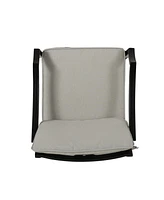 Modern Aluminum Dining Chair Set with Water-Resistant Cushions