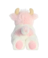 Aurora Small Sadie Strawberry Cow Mini Flopsie Adorable Plush Toy Pink 8"