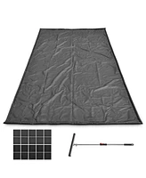 Yescom Containment Mat Garage Floor Mat for Suv Snow Mud Rain Compact Size 7'9"x16'