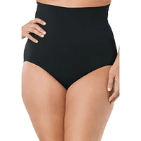 Secret Solutions Women's Instant Shaper Medium Control Seamless High Waist Brief