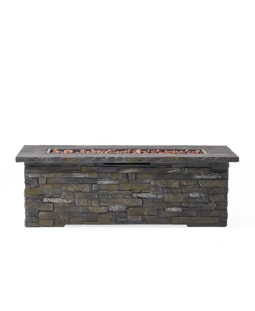 Simplie Fun Lightweight Concrete Faux Stone Fire Pit for Enhanced Backyard Atmosphere