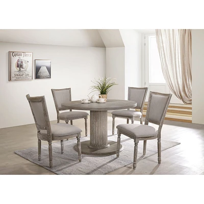 Streamdale Furniture Gabrian Dining Table, Reclaimed Gray