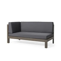 Durable Acacia Wood Sofa with Water-Resistant Cushions and Cross-Back Design