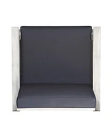 Acacia Wood Club Chair Durable, Modern, Colorful Patio Seating