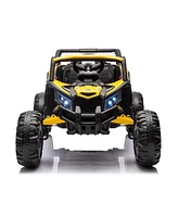 Simplie Fun Thrilling 2WD Ride-On Car with Safety, Music, and Adventure