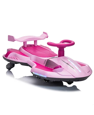 Simplie Fun Colorful, Safe, and Educational Kids' Ride-On Car with Drift and Misting Functions