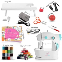 Clara Clark Mini Portable Sewing Machine & Complete Supplies Kit for Beginners and Kids