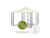 Slickblue 2 Tiers 10 x 10 Feet Patio Gazebo Canopy Tent