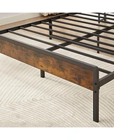 Streamdale Furniture Bed Frame With Charging Station Queen Size, 87.80" L X 61.80" W X 39.2" H