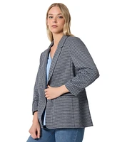 Jones New York Women's Open-Front Ruched-Sleeve Jacket