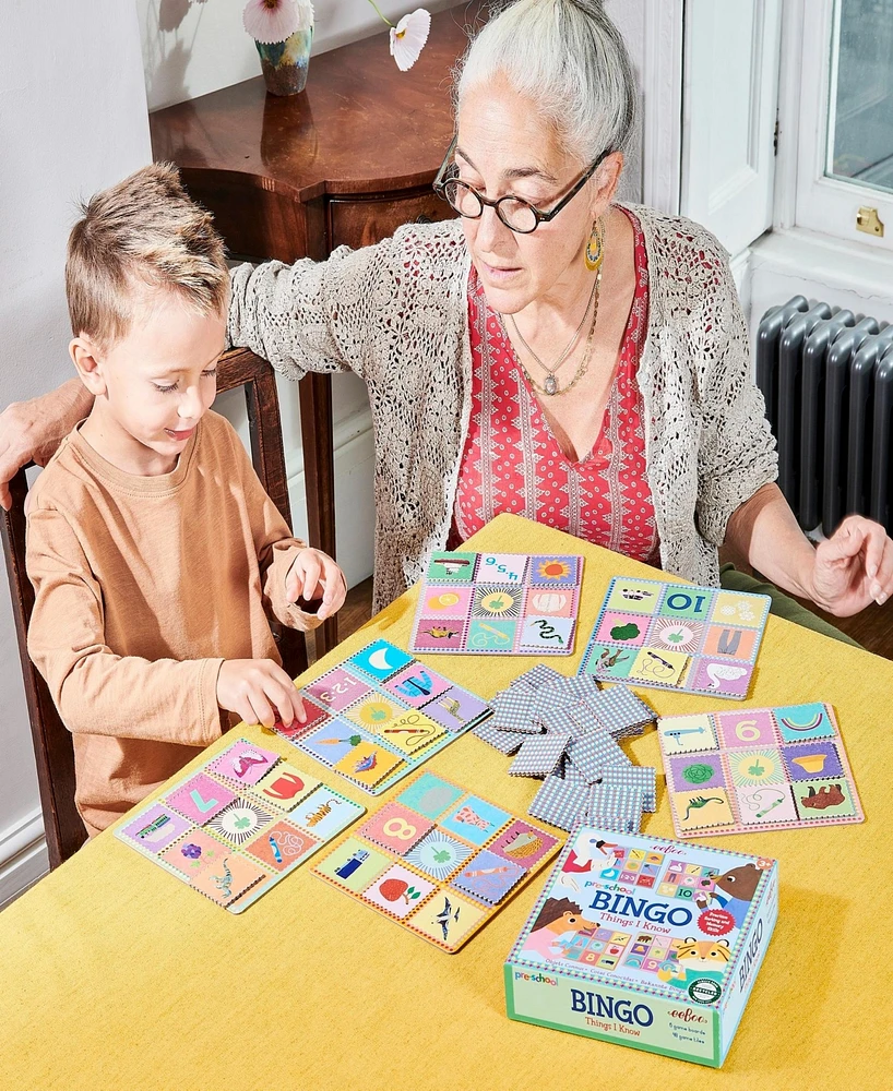 Eeboo Preschool Bingo Things I Know Memory Skills