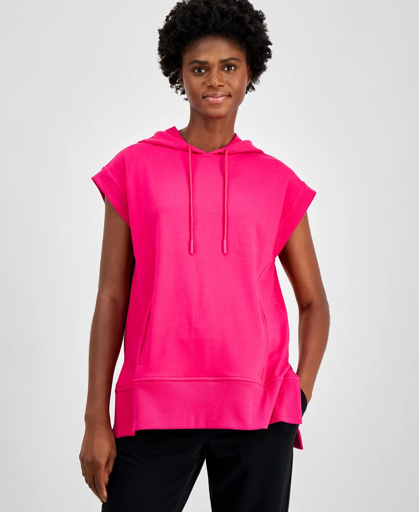 Id Ideology Women's Relaxed Comfort Flow Hooded Tunic, Created for Macy's