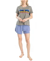 Ocean Pacific Women's Day Breakers T-shirt/Short Set