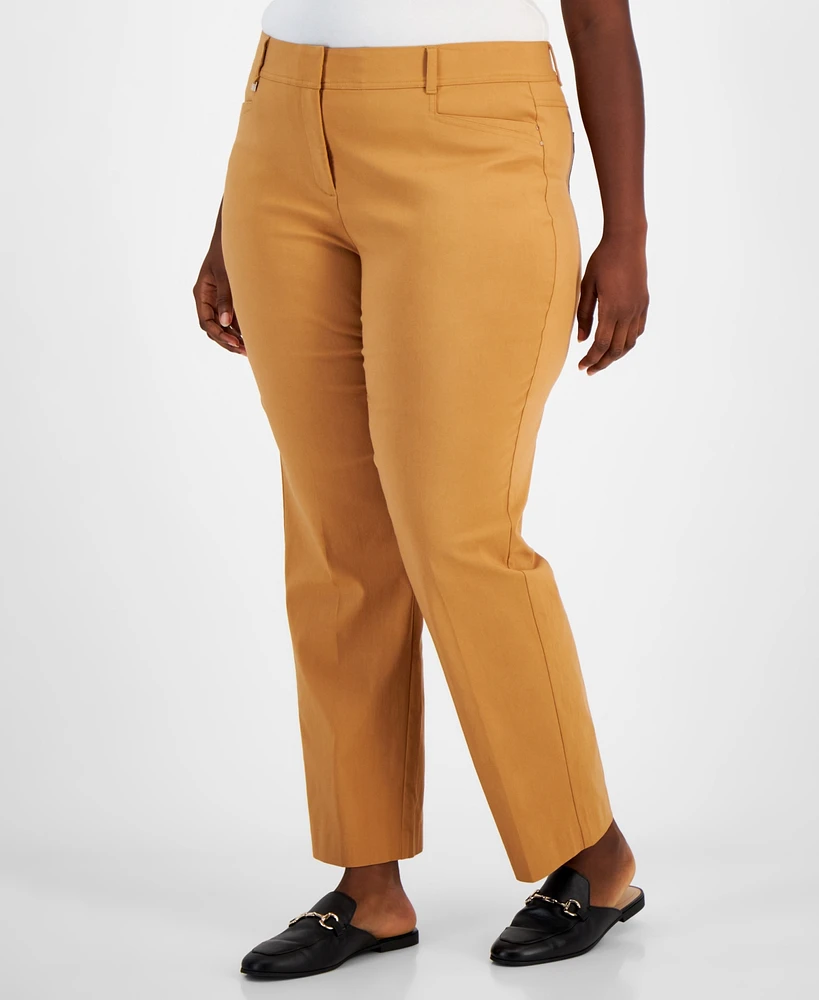 Jm Collection Plus and Petite Plus Size Curvy Pants, Created for Macy's