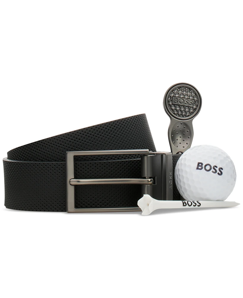 Hugo by Boss Men's Golf Ball Logo Belt