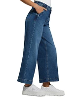 Guess Women's Dakota High-Rise Wide-Leg Jeans