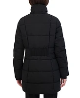 Nautica Women's Faux-Fur-Trim Hooded Puffer Coat