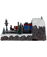 Northlight Lighted and Musical Christmas Village Train Display 20.25"