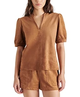 Steve Madden Women's Jane Faux-Suede Top