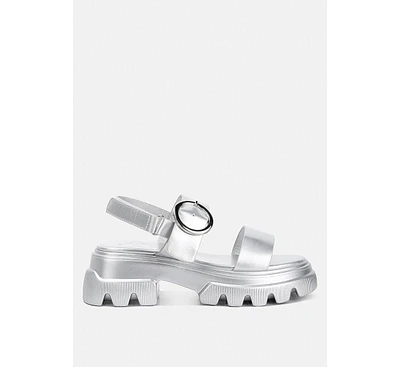 London Rag silas metallic chunky sandals