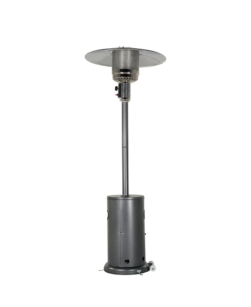 Mondawe Floorstanding Liquid Propane Patio Heater With Oxford Cloth Rain Cover