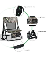 Slickblue Portable Outdoor Folding Hunting Chair