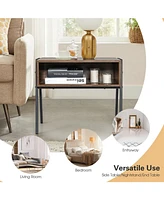 Slickblue 2 Pieces Stackable Night Stand Bedside End Table Set