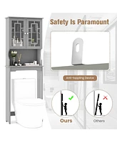 Sugift Bathroom Spacesaver Organizer with Adjustable Shelf