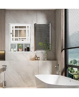 Sugift Wall Mounted and Mirrored Bathroom Cabinet