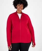 Id Ideology Plus Essential Full-Zip Jacket, Created for Macy's