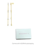 Adornia Gold Mixed Faux Stones Sweeper Earrings