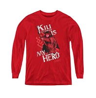 The Hobbit Boys Youth Kili Is My Hero Long Sleeve Sweatshirts