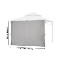 10x6.5' Universal Replacement Privacy Side Wall Canopy Curtain f/ 10x10ft Canopy