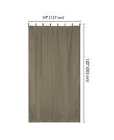 Yescom 54"x120" Outdoor Curtain Panel Tab Top UV30+ Patio Pergola Backyard 1 Piece