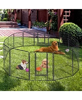 Yescom 16 Pieces 32"x40" Pet Playpen Extra Large Dog Exercise Fence Panel Crate Yard