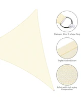 Yescom Ft 97% Uv Block Triangle Sun Shade Sail Canopy Cover Net Outdoor Patio Yard