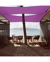 Yescom 2 Pack 10x8 Ft 97% Uv Block Rectangle Hdpe Sun Shade Sail Canopy Lawn Outdoor