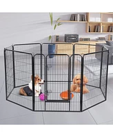 Yescom Pieces 31"x39" Pet Playpen Extra Large Dog Exercise Fence Panel Crate Yard