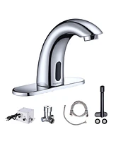 Yescom Automatic Electronic Sensor Touchless Faucet Hands Free Bathroom Vessel Sink Tap