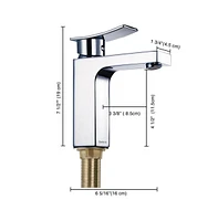 Yescom Aquaterior Modern 1 Hole Bathroom Faucet Vanity Sink Wash Basin Single Handle Kitchen Chr